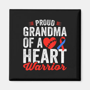 Grandma Of A Heart Warrior Chd Congenital Heart Aw Magnet