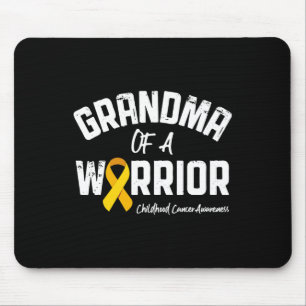 Grandma Of A Warrior Childhood Cancer Awareness Gi Mouse Pad