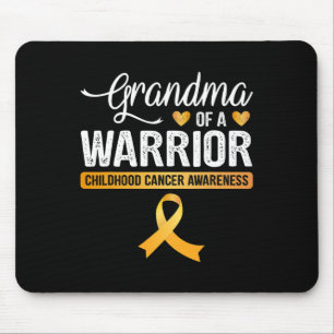 Grandma Of A Warrior Childhood Cancer Ribbon Mouse Pad