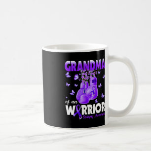 Grandma Of A Warrior Epilepsy Awareness Boxing Glo Coffee Mug