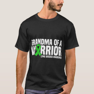 Grandma of a Warrior Green Ribbon Lyme Disease Awa T-Shirt