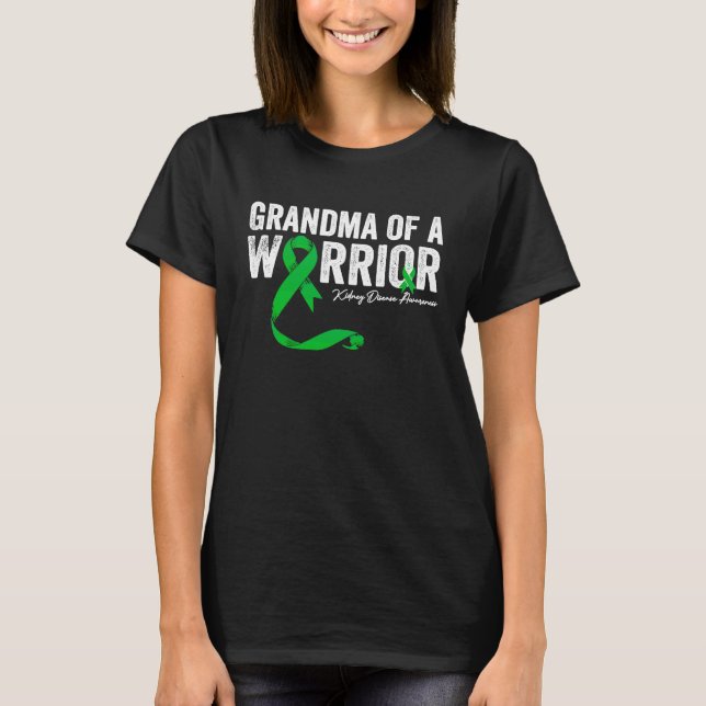 Grandma of a Warrior Kidney Disease Awareness T-Shirt (Front)
