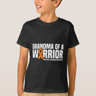 Grandma Of A Warrior Ms Multiple Sclerosis Awarene T-Shirt