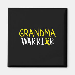 Grandma of a Warrior Tee Childhood Cancer Awarenes Magnet
