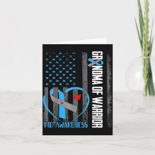 Grandma Of A Warrior Type One Diabetes T1d Card