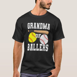 Grandma Of Ballers Grandma Of Baseball & Softball  T-Shirt