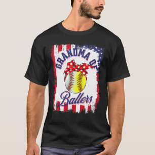 Grandma Of Ballers  Great Baseball Softball For Gr T-Shirt