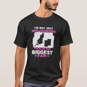 Grandma Of Barrel Racer Biggest Fan Horse Barrel R T-Shirt