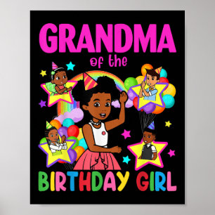 Grandma Of Birthday Girl Gracie Birthday Dolls Gir Poster
