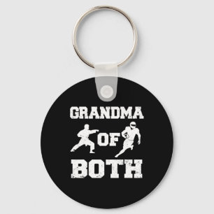 Grandma Of Both Funny Footll And Karate Grandma Key Ring