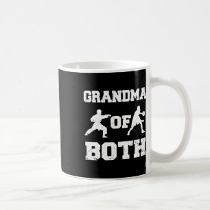 Grandma Of Both Funny Sketll And Karate Grandma Coffee Mug