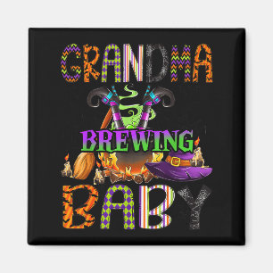 Grandma Of Brewing Baby Halloween One Soky Grandma Magnet