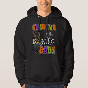 Grandma of Brewing Baby Halloween Theme Baby Showe Hoodie