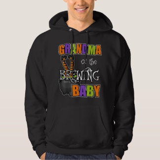 Grandma of Brewing Baby Halloween Theme Baby Showe Hoodie