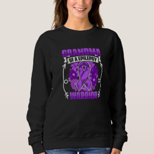 Grandma Of Epilepsy Warrior Survivor Epilepsy Awar Sweatshirt