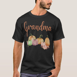 Grandma of Little Pumpkin First Birthday Autumn Pu T-Shirt