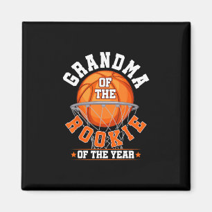 Grandma Of Rookie 1st Birthday Sketll Family Match Magnet