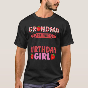 Grandma of The Berry First Birthday Girl Sweet Str T-Shirt