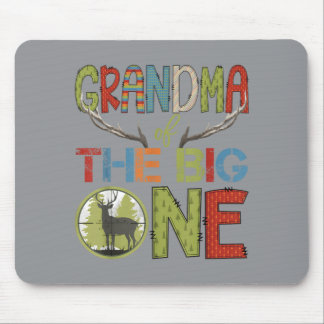 Grandma Of The Big One 1st Birthday Boy Deer Mouse Pad
