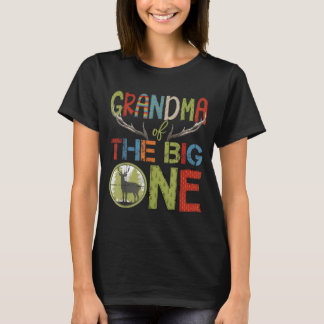 Grandma Of The Big One 1st Birthday Boy Deer T-Shirt
