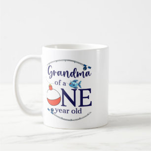 Grandma Of The Big One Fishing Boy First Birthday Coffee Mug