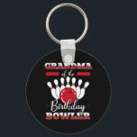 Grandma Of The Birthday Bowler Bday Bowling Celebr Key Ring<br><div class="desc">Grandma Of The Birthday Bowler Bday Bowling Celebration</div>