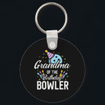 Grandma Of The Birthday Bowler Bowling Party Match Key Ring<br><div class="desc">Grandma Of The Birthday Bowler Bowling Party Matching Family</div>