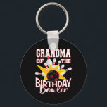 Grandma Of The Birthday Bowler Kid Bowling Party  Key Ring<br><div class="desc">Grandma Of The Birthday Bowler Kid Bowling Party</div>