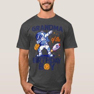 Grandma Of The Birthday Boy Astronaut Space Planet T-Shirt