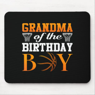 Grandma Of The Birthday Boy Basball Matching Mouse Pad
