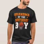 Grandma Of The Birthday Boy Basketball Party Famil T-Shirt<br><div class="desc">Grandma Of The Birthday Boy Basketball Party Family Matching</div>