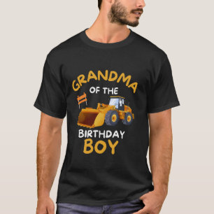 GRANDMA of the Birthday Boy Construction Truck Dri T-Shirt