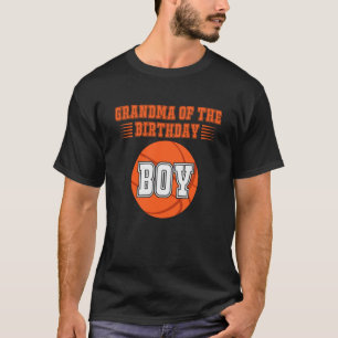Grandma Of The Birthday Boy Costume Basketball T-Shirt