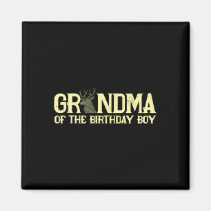 Grandma Of The Birthday Boy Deer Hunter Camouflage Magnet