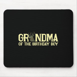 Grandma Of The Birthday Boy Deer Hunter Camouflage Mouse Pad