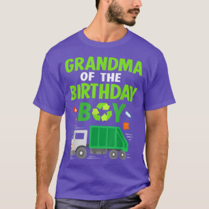 Grandma Of The Birthday Boy Garbage Truck Birthday T-Shirt