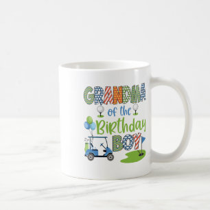 Grandma Of The Birthday Boy Golf Lover Family Matc Coffee Mug