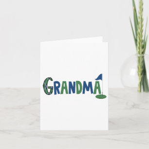 Grandma Of The Birthday Boy Hole In One Golf Sport Card