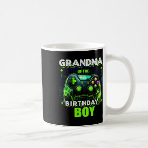 Grandma Of The Birthday Boy Matching Family Video Coffee Mug
