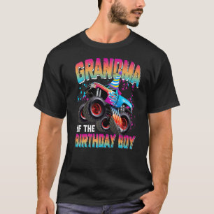 Grandma of the Birthday Boy Matching Monster Truck T-Shirt