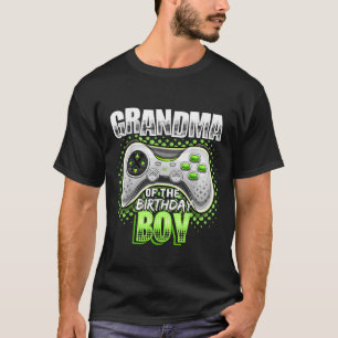 Grandma of the Birthday Boy Matching Video Game Bi T-Shirt