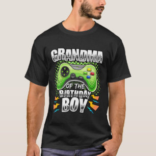 Grandma Of The Birthday Boy Matching Video Game Bi T-Shirt
