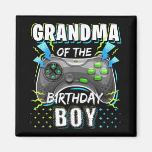 Grandma of the Birthday Boy Matching Video Game Magnet