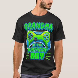 Grandma of the Birthday Boy Matching Video Gamer P T-Shirt