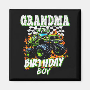 Grandma Of The Birthday Boy Monster Truck Birthday Magnet