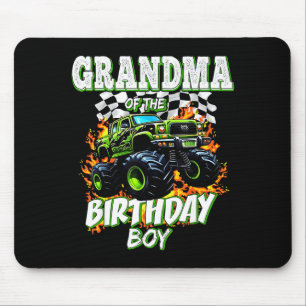 Grandma Of The Birthday Boy Monster Truck Birthday Mouse Pad