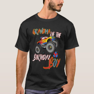 Grandma Of The Birthday Boy Monster Truck Boys Par T-Shirt