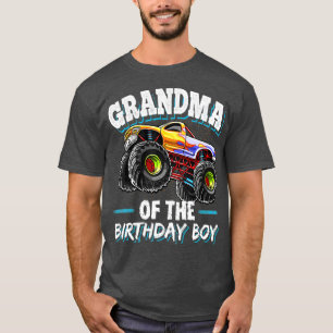 Grandma of the Birthday Boy Monster Truck Party T-Shirt