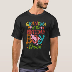 Grandma Of The Birthday Boy Rawr Rex Dinosaurs Wo T-Shirt