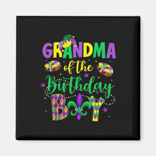 Grandma Of The Birthday Boy Shirt Mardi Gras Gigi Magnet